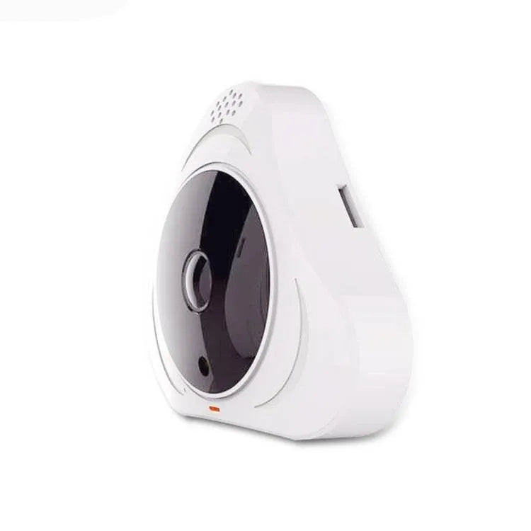 Indoor smart security camera with 360-degree pan tilt control and 6-metre night vision in black plastic