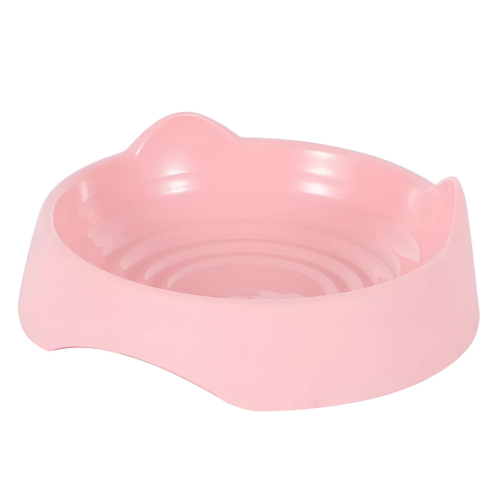 Blue ceramic dog slow feeder bowl with maze pattern for fast eaters