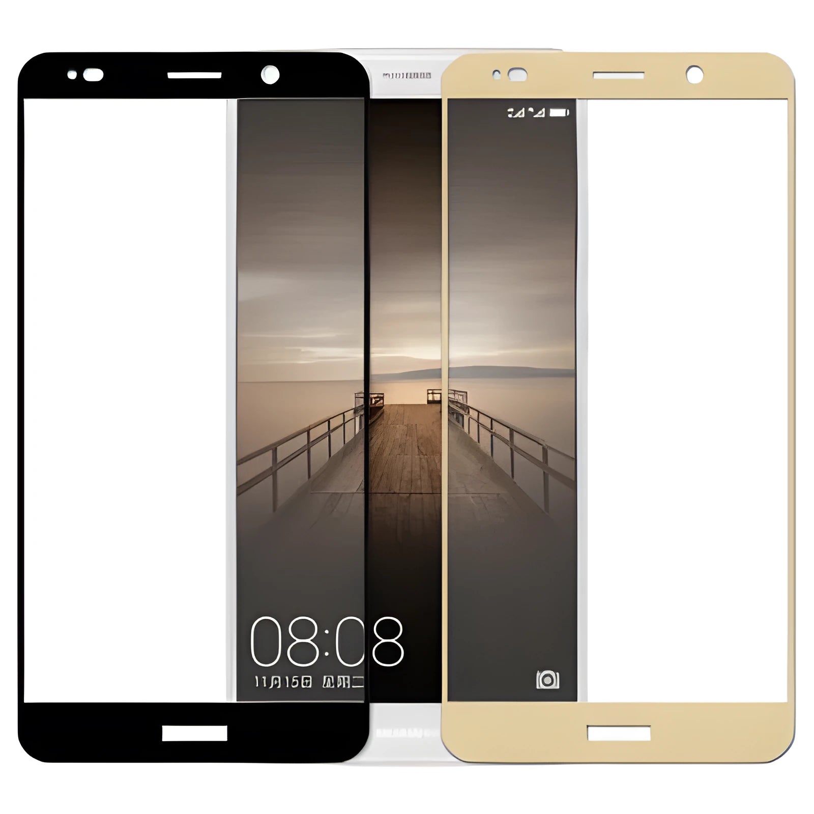 HUAWEI Mate 10 toughened glass screen protector in black, gold and white colours