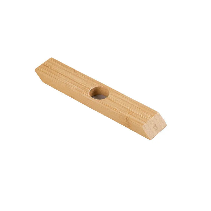 Bamboo wine bottle rack creative shelf semicircle design for kitchen bar
