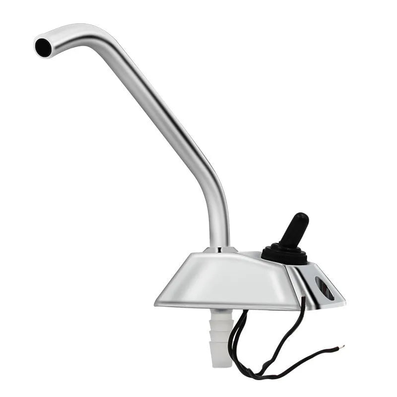 Electronic control RV faucet with 316 stainless steel construction and rotating design