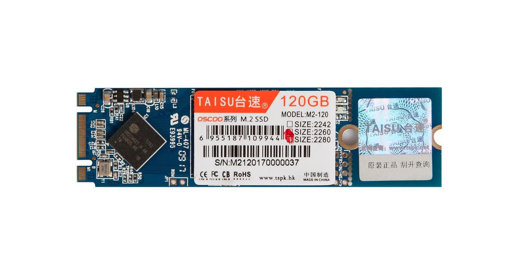 TAISU M.2 NGFF SSD solid state drive in 60GB 120GB or 240GB capacity supports 2242 2260 2280 sizes
