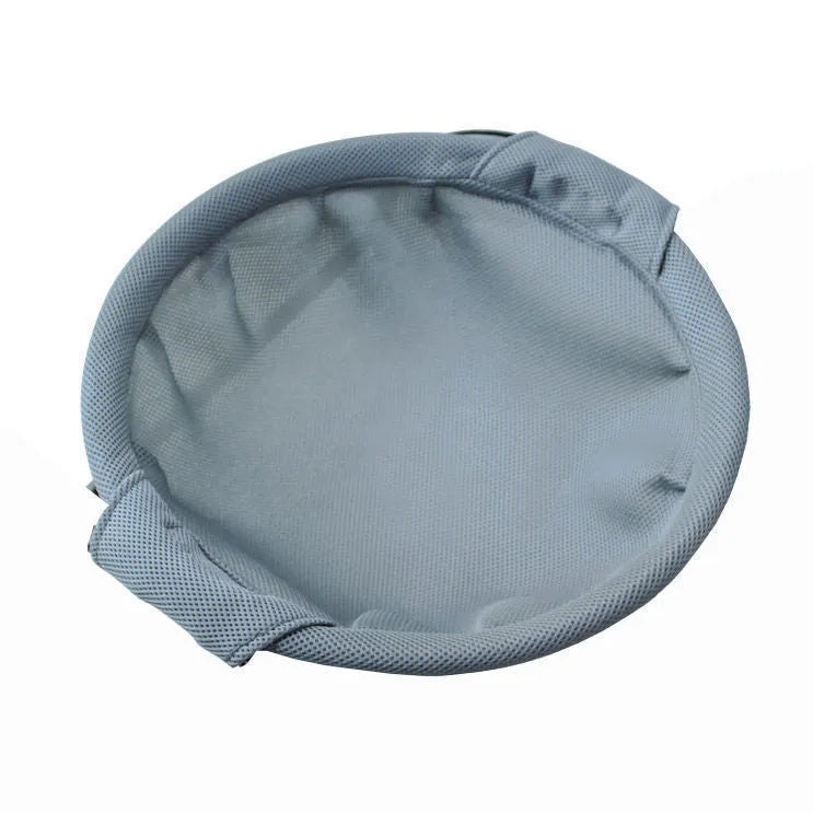 Free-standing cat hammock bed with breathable mesh fabric, detachable washable nest, and four iron legs.
