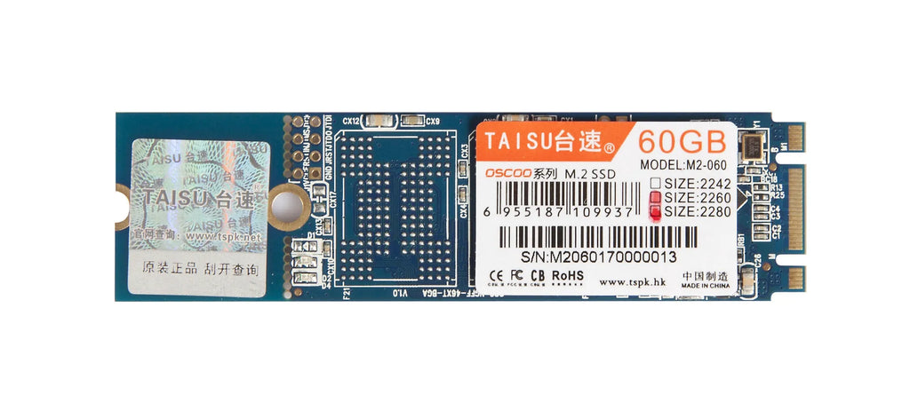 TAISU M.2 NGFF SSD solid state drive in 60GB 120GB or 240GB capacity supports 2242 2260 2280 sizes