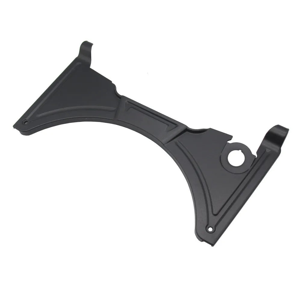 Matte black ABS plastic cockpit fairing for BMW R1250GS motorcycle, showing extended height and mounting points.