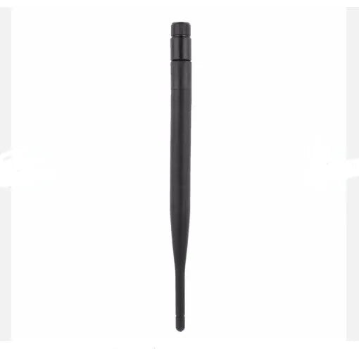 2.4GHz 5dB WiFi antenna with flexible rubber body and SMA male connector for routers and PCs