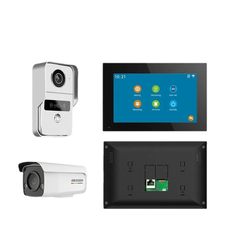 10-inch video intercom doorbell system with 1080P camera and colour HD display for home security