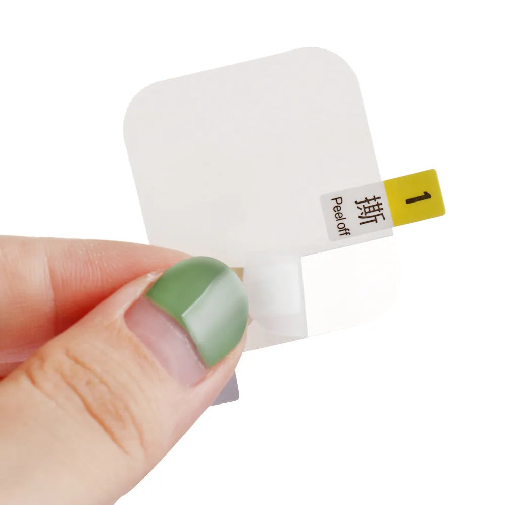 Full coverage hydrogel screen protector film for Apple Watch Series 4 and Series 3 models.