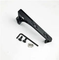 Aluminium hand stop firearm accessory for M-LOK and KEY-MOD rails in red and black colours