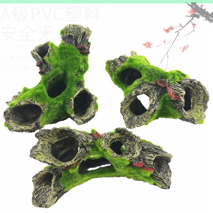 Medium aquarium shrimp cave house made of synthetic resin and plastic, 155g, for shrimp shelter and tank landscaping