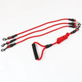 Multi dog leash made of pet rope for three dogs, available in black, colourful, and red colours