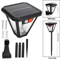 Outdoor solar wall lamp with abstract design, 108x460mm, for courtyard floor or wall placement