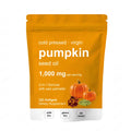 Pumpkin seed oil softgels with saw palmetto, 180 count bottle, oval 2 cm softgels, 60 servings