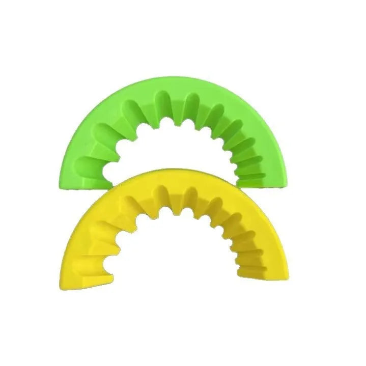 Yellow, green, and black angle grinder grinding bit bracket holders for 3-12mm bits.
