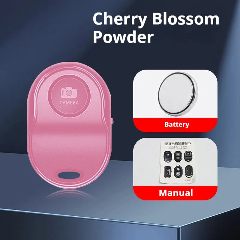 Universal Bluetooth remote control for photo and video on mobile phones in four colours with compact ABS build