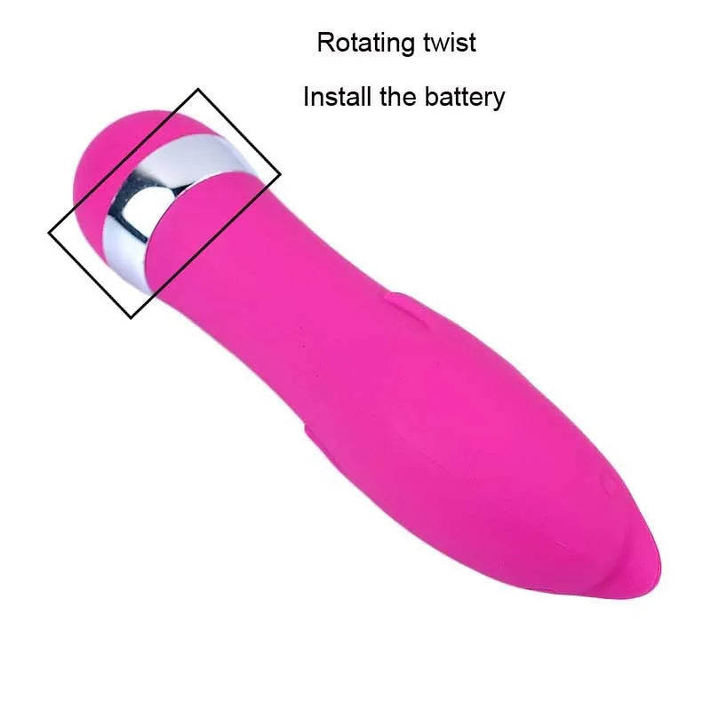 Set of six realistic mini dildos in different styles for women with battery operation