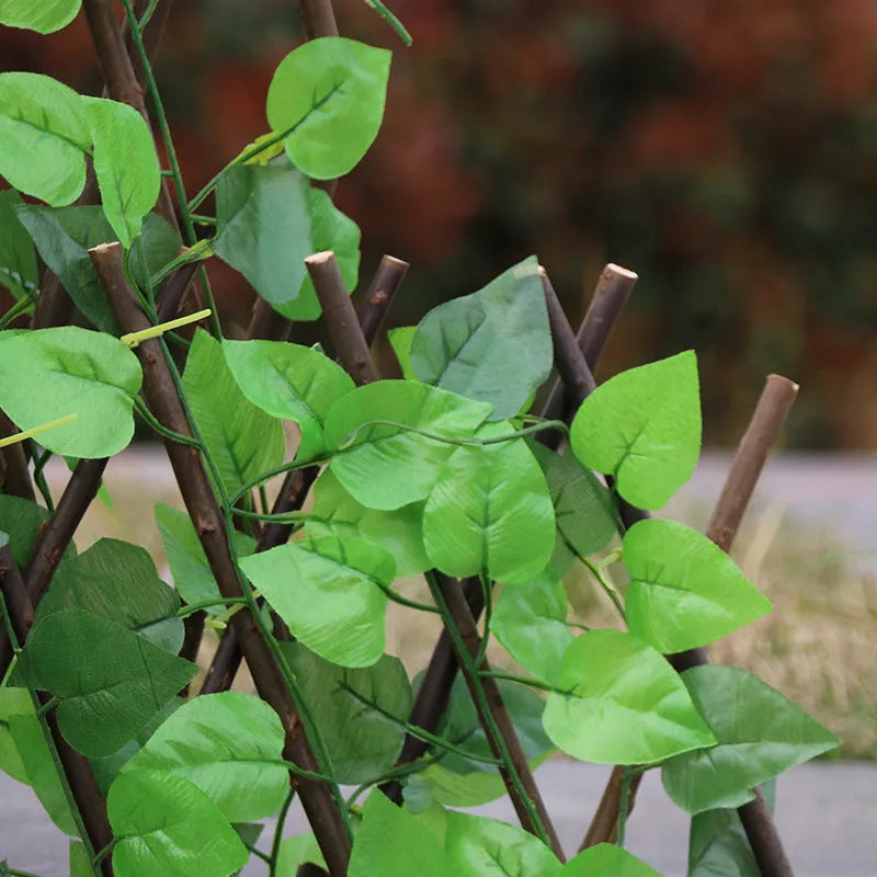 Simulation plastic outdoor wooden fence panel purely handmade in Large size for garden decoration