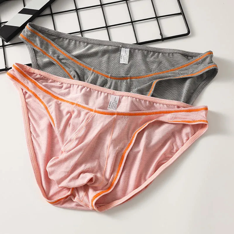 Men's modal ice silk underwear with butt-lift design in five colour options