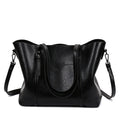 Retro PU messenger bag for women, 31 cm x 13 cm x 27 cm, large-capacity main bag