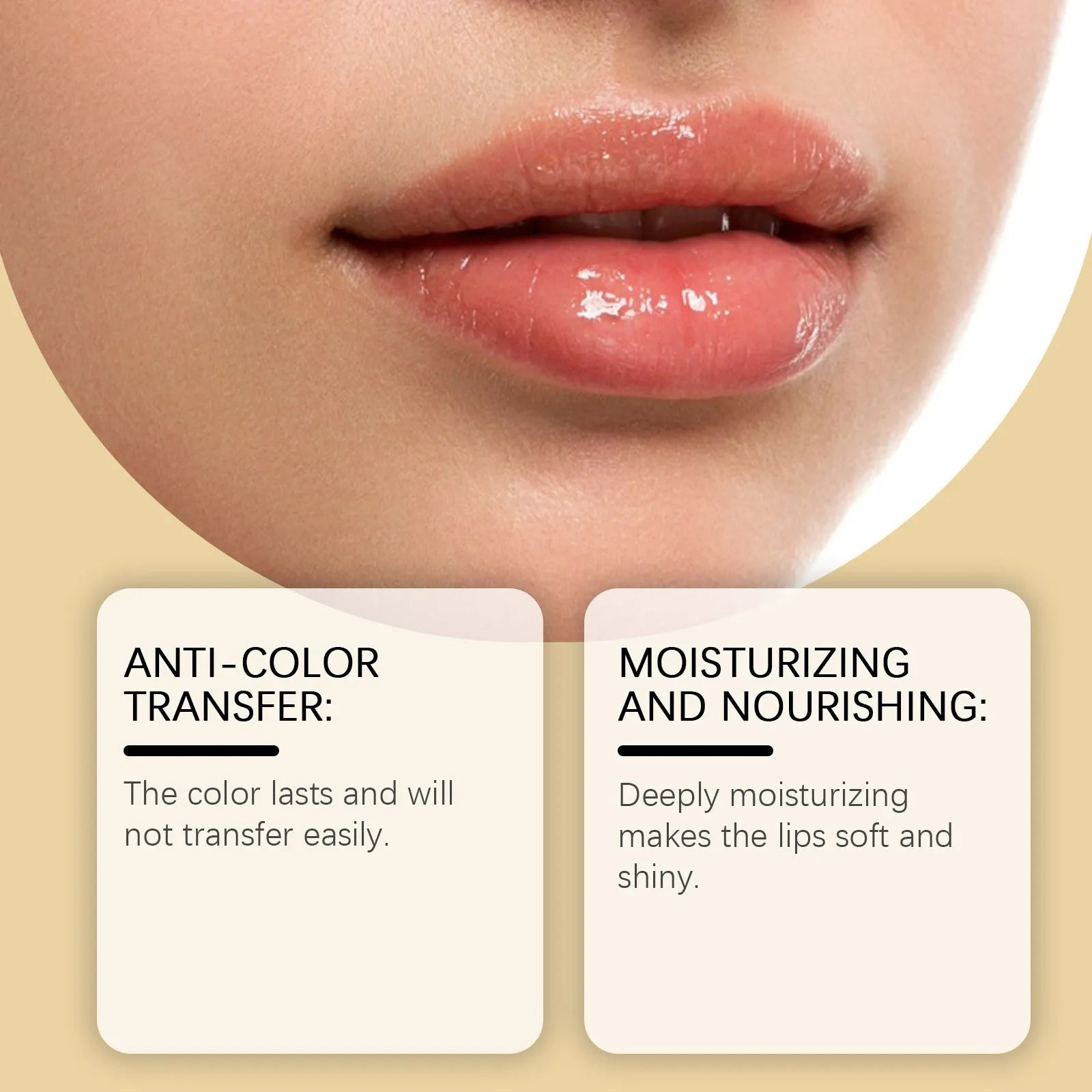 Moisturising colour changing lipstick stick, 3.5g, with hyaluronic acid and jojoba oil.
