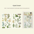 Huazhisen series forest art sticker pack showing six colour designs at 85x180mm size