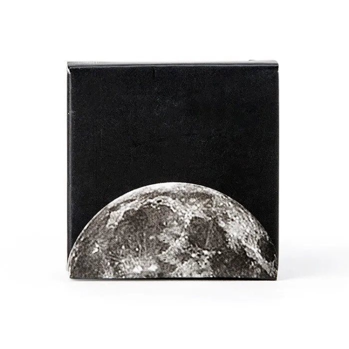 Boxed set of 45 black moon phase and calendar planet hand account stickers.