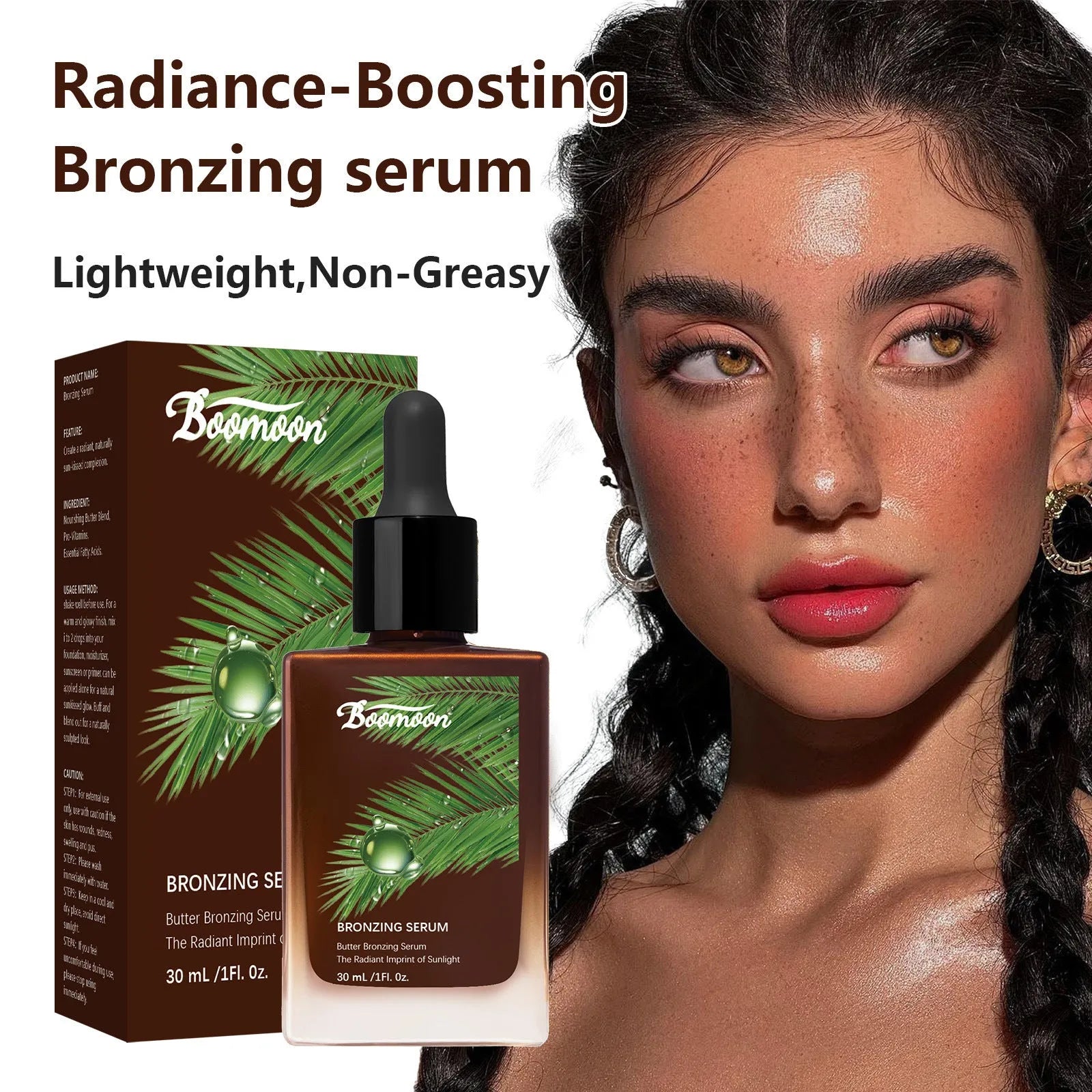 Bronze Black Care Solution moisturising nursing bottle, 30ml, 101mm tall.