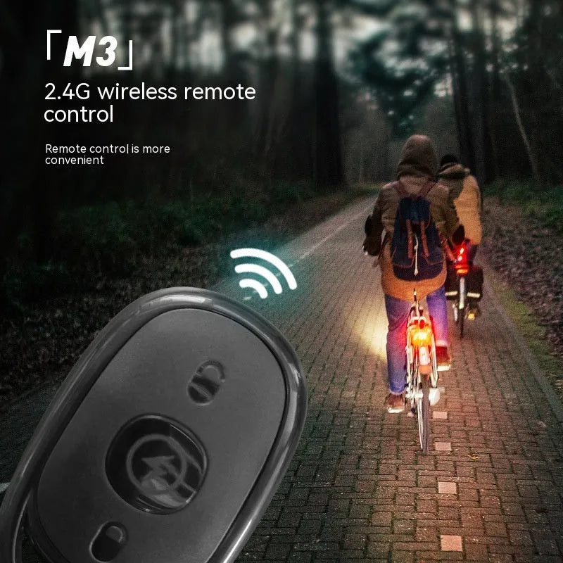 Four 5W ABS strobe lights with remote control for car motorcycle electric vehicle bicycle modification