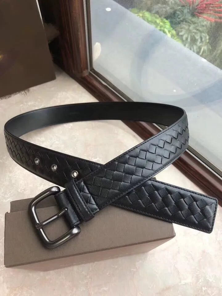Children's top layer cowhide belt with copper needle buckle, 3.5cm wide, coffee or white, 120cm or 125cm