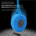 Compact Bluetooth speaker with suction cup base in black, blue and pink options
