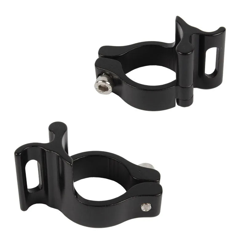 Black aluminium alloy vehicle clamp ring with a 28.6mm inner diameter.