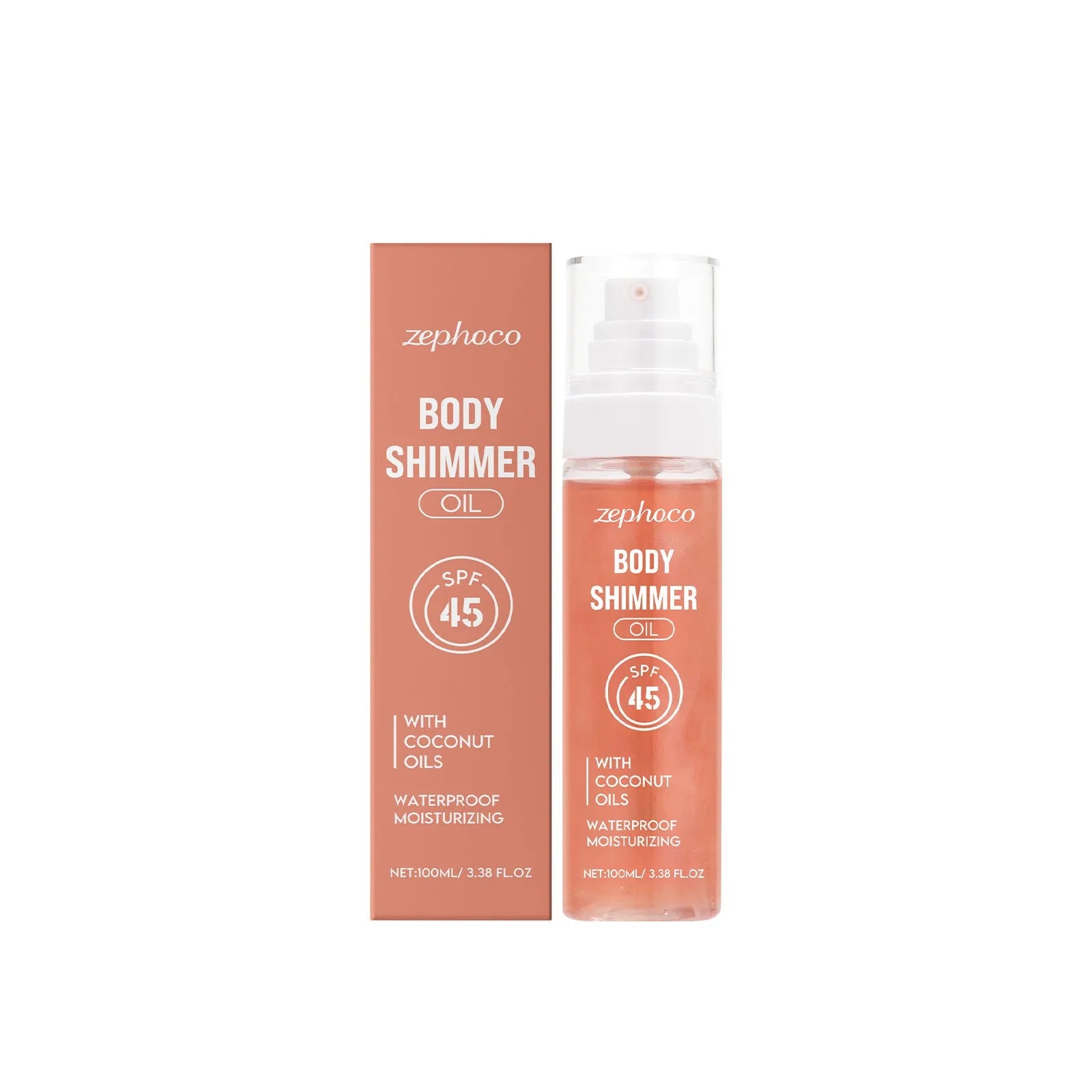 100ml bottle of sun protection body oil with coconut and avocado oils