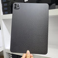 Real carbon fibre flat protective cover for Apple iPad Pro 11 in a choice of matte or forged finishes.