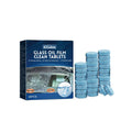 Box of 30 car oil-removing film cleaning effervescent tablets for automotive glass surfaces
