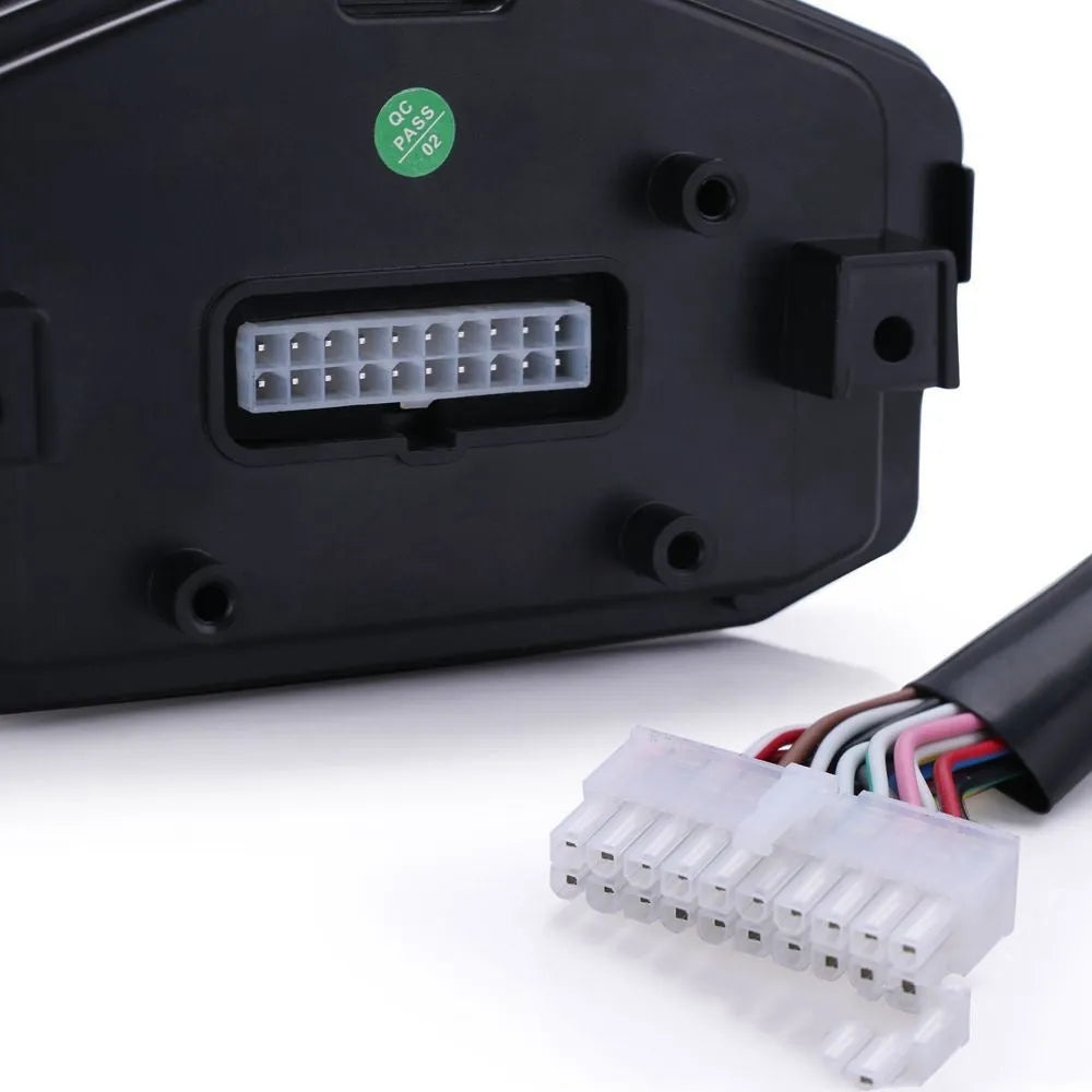 Black universal color screen LCD odometer for 12V motorcycle instrument modification