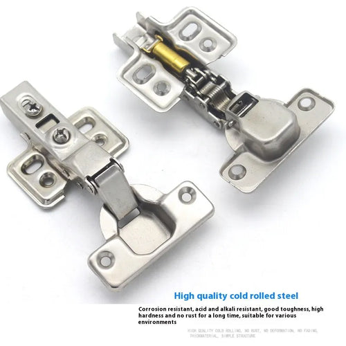 761 cold rolled steel nickel plated hydraulic damping cabinet hinge showing straight, middle, and large bend types