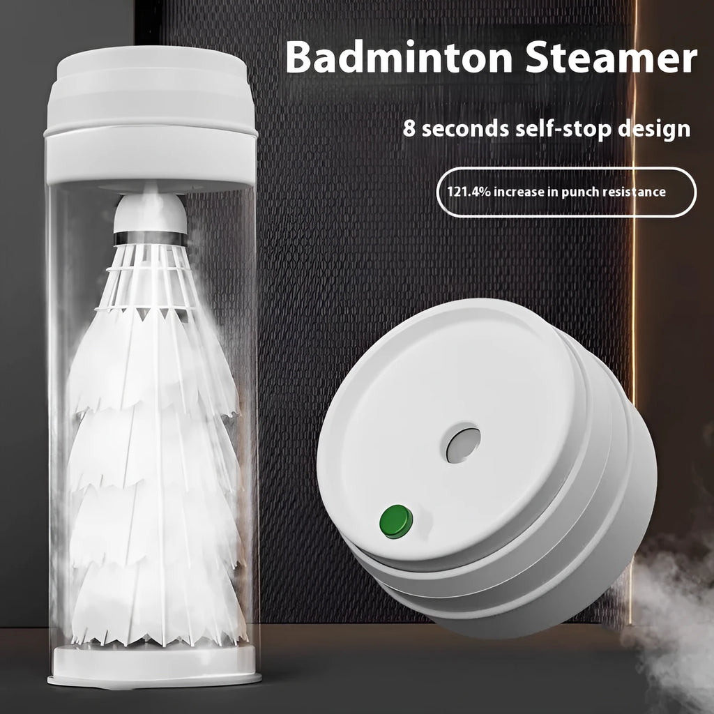 Rechargeable badminton globe digester steamer with 8-second self-stop, 5V USB, 3.8 x 6.5cm