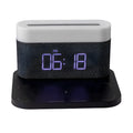 Wireless charging desktop clock night light table lamp in modern minimalist design