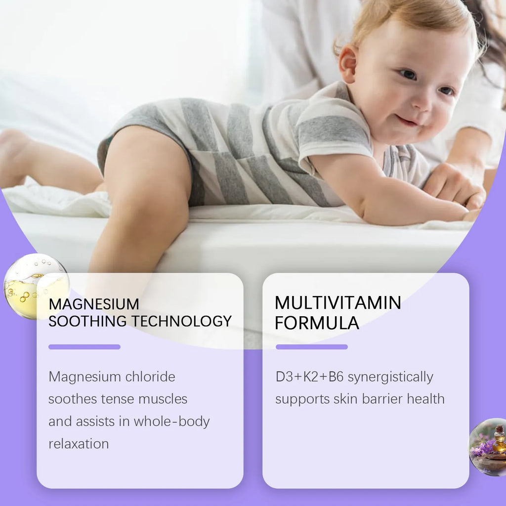 114g jar of lavender-scented 4-in-1 magnesium cream for kids with vitamins
