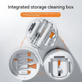 Multi functional cleaning set with ABS, sponge, fiber flannel, silicone, and 304 stainless steel, 93mm size