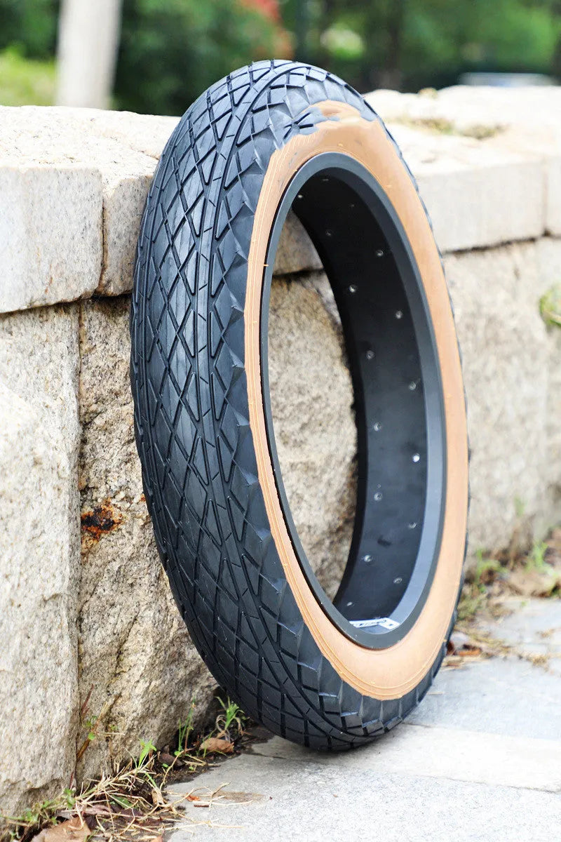 20x4.0 inch brown rubber replacement tyre for electric snowmobile or beach car
