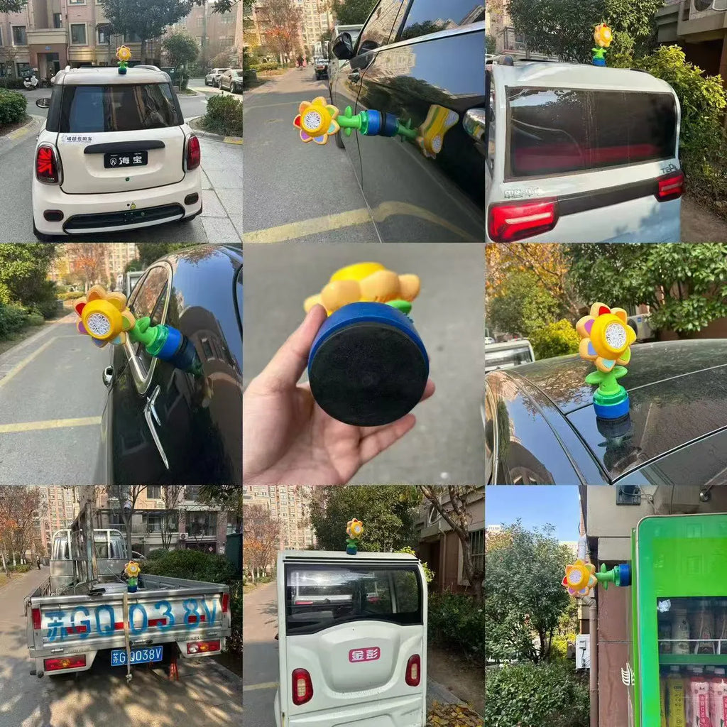 Sunflower bubble motorcycle tail pendant with remote control bubble blowing and plastic colour style options