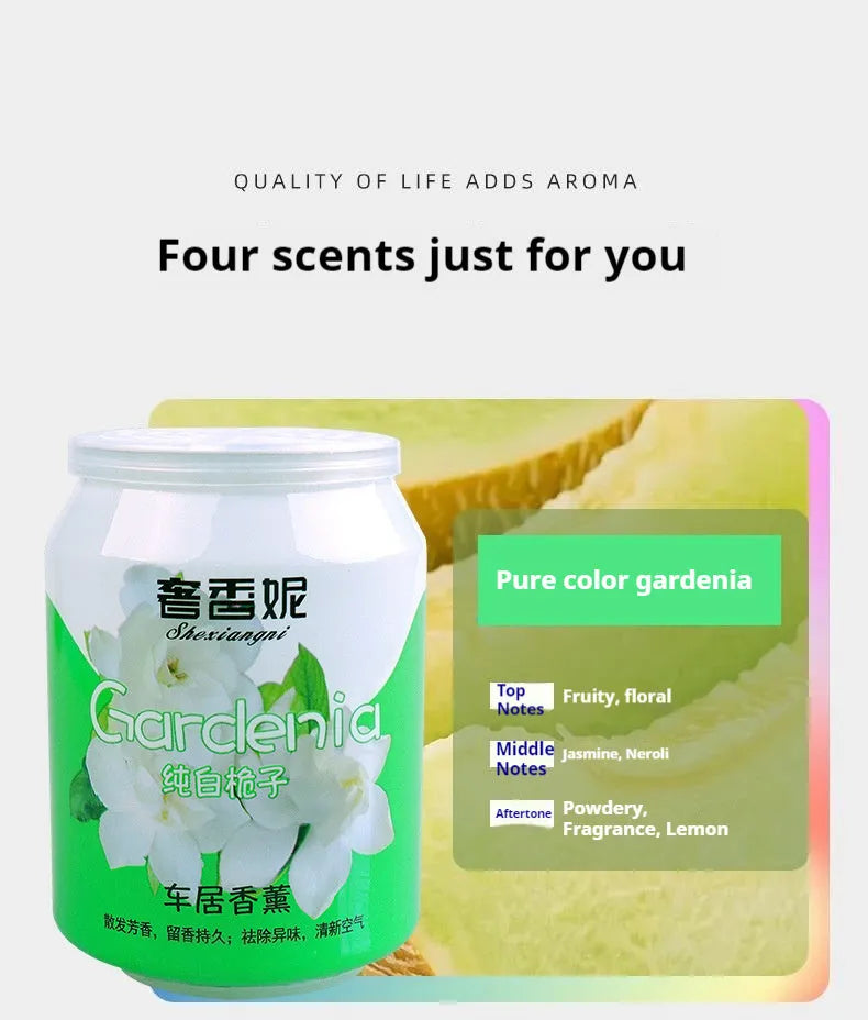 Coke can car aromatherapy solid deodorant 200g in a scented canister