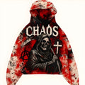 Fashion casual printed polyester sweater for women in pullover style, available in multiple sizes