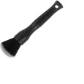 Black car detailing brush with pig hair bristles for interior cleaning