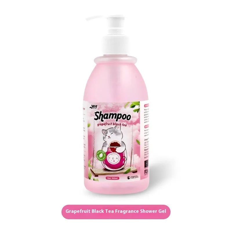 Cat universal bath lotion shampoo 280ml anti-mite body deodorisation bottle