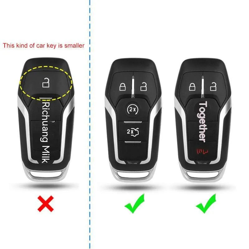 Plastic protective shell for a car key remote, shown in single shell and buckle style options.