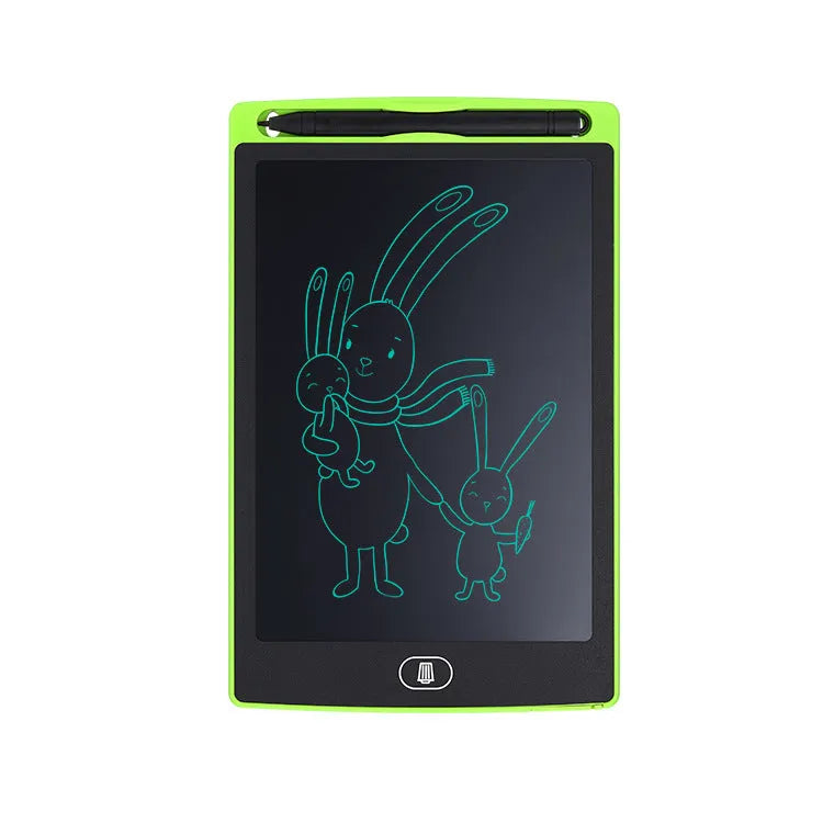 Plastic electronic drawing board for teenagers in black white red green colour options