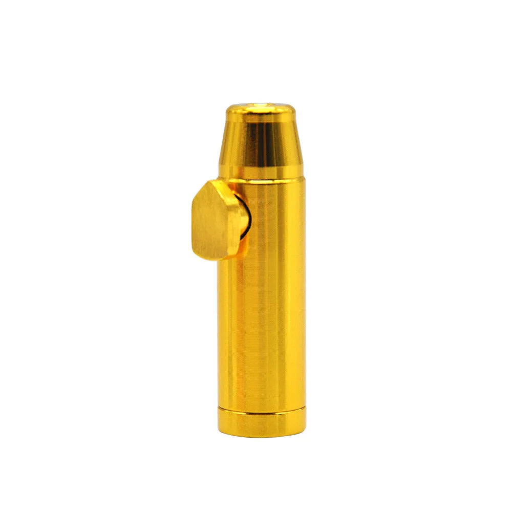 Aluminium alloy cigarette holder with flat bullet tip in seven colour options.