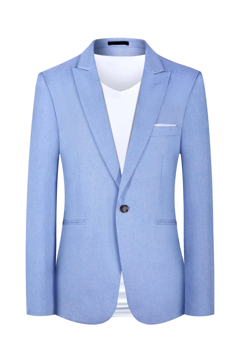 Men's casual Western-style suit in pink or light blue for spring and summer wear
